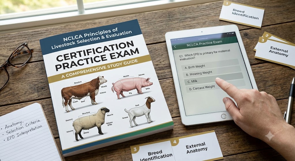NCLCA Principles of Livestock Selection & Evaluation Certification Practice Test Banner