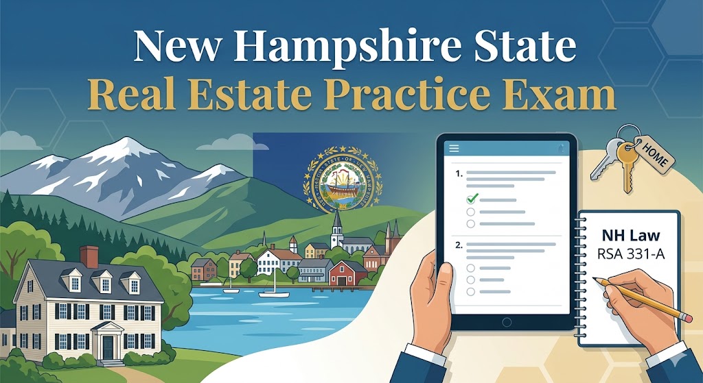 New Hampshire State Real Estate Practice Exam Banner