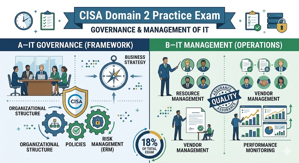 CISA Domain 2 Practice Banner
