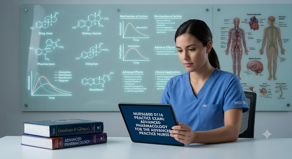 Western Governors University (WGU) NURS6800 D116 Advanced Pharmacology for the Advanced Practice Nurse Practice Exam Banner