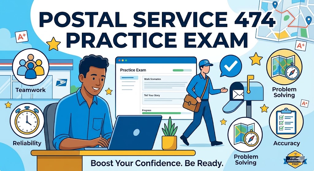 Postal Service 474 Practice Exam Banner