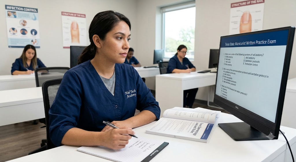 Texas State Manicurist Written Practice Banner