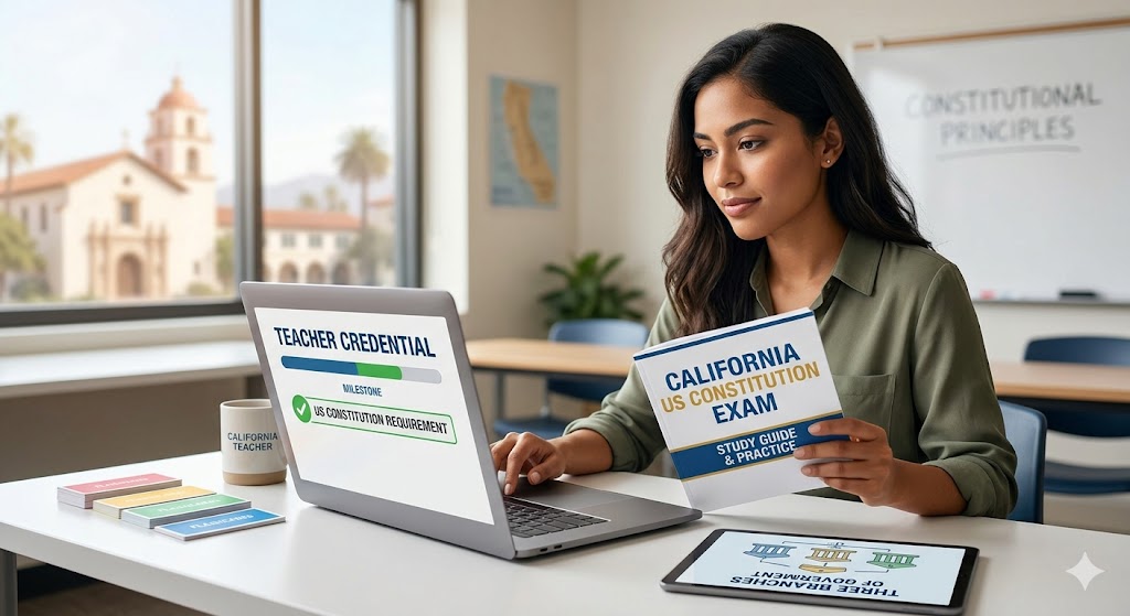 California US Constitution Exam Banner