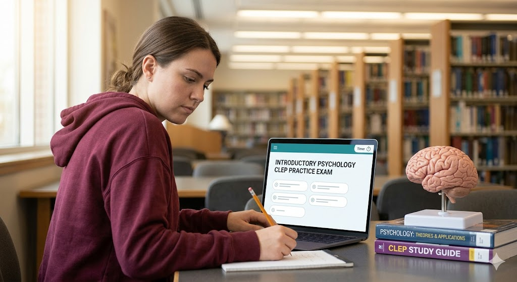 Introductory Psychology CLEP Prep Practice Exam Banner