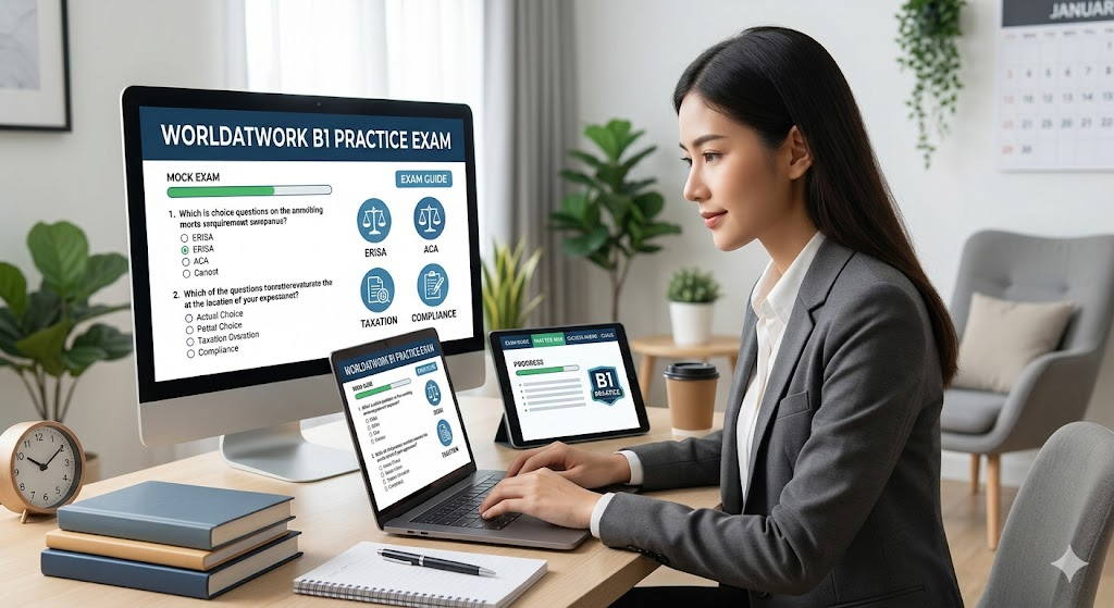 WorldatWork – Regulatory Environments for Benefits Programs (B1) Practice Test Banner