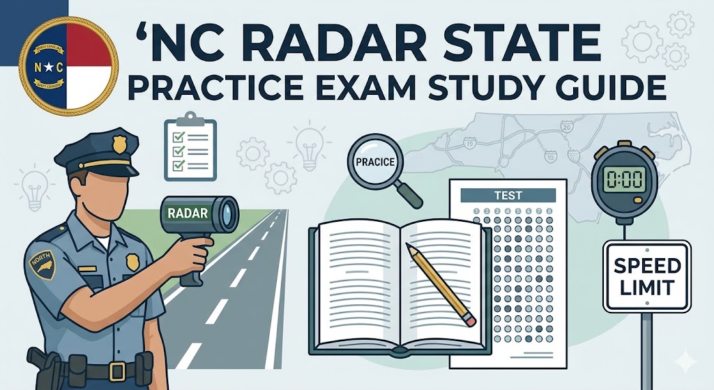 NC RADAR State Practice Exam Study Guide Banner