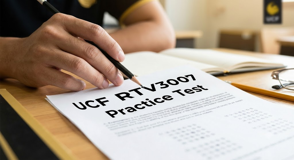University of Central Florida (UCF) RTV3007 Practice Test Banner