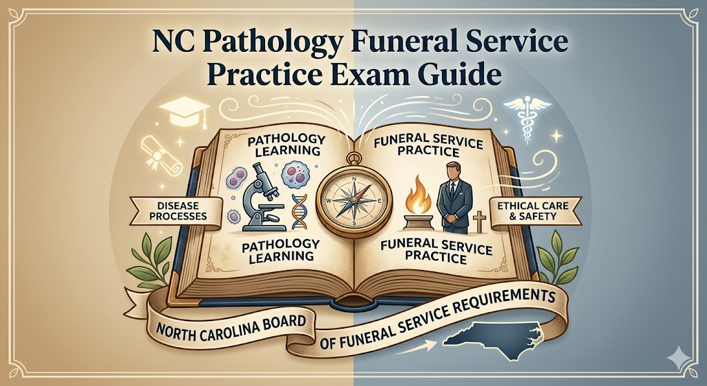 NC Pathology Funeral Service Practice Exam Guide Banner