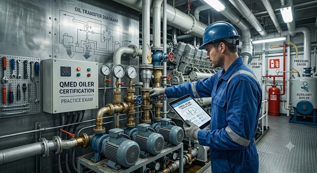 QMED Oiler Certification Practice exam Banner
