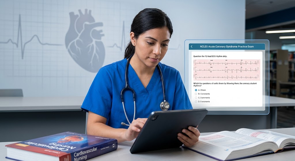 NCLEX Acute Coronary Syndrome Practice Banner