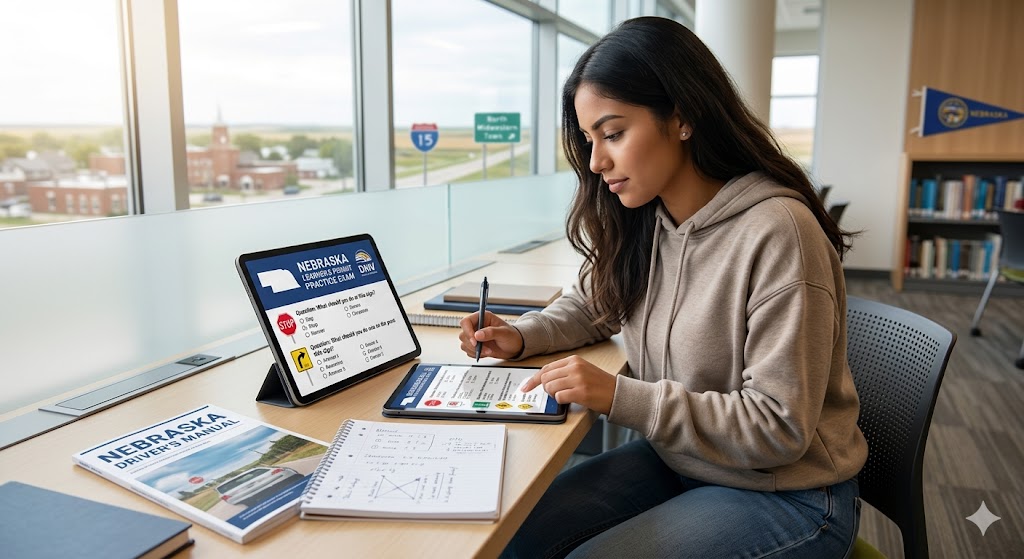Nebraska Driver's Permit Practice Exam Banner