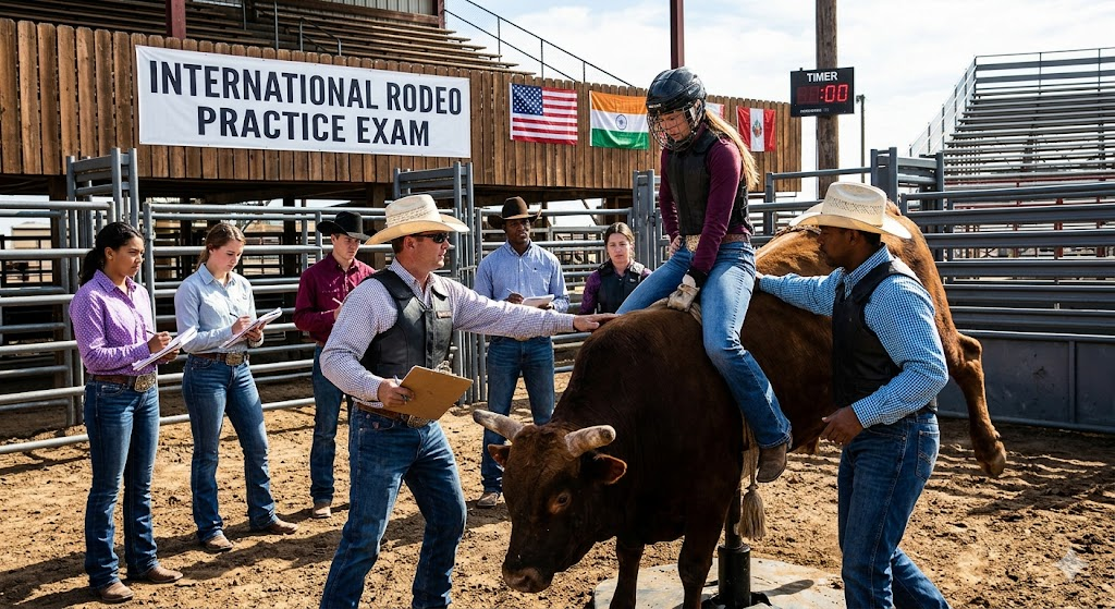 International Rodeo Practice Exam Banner