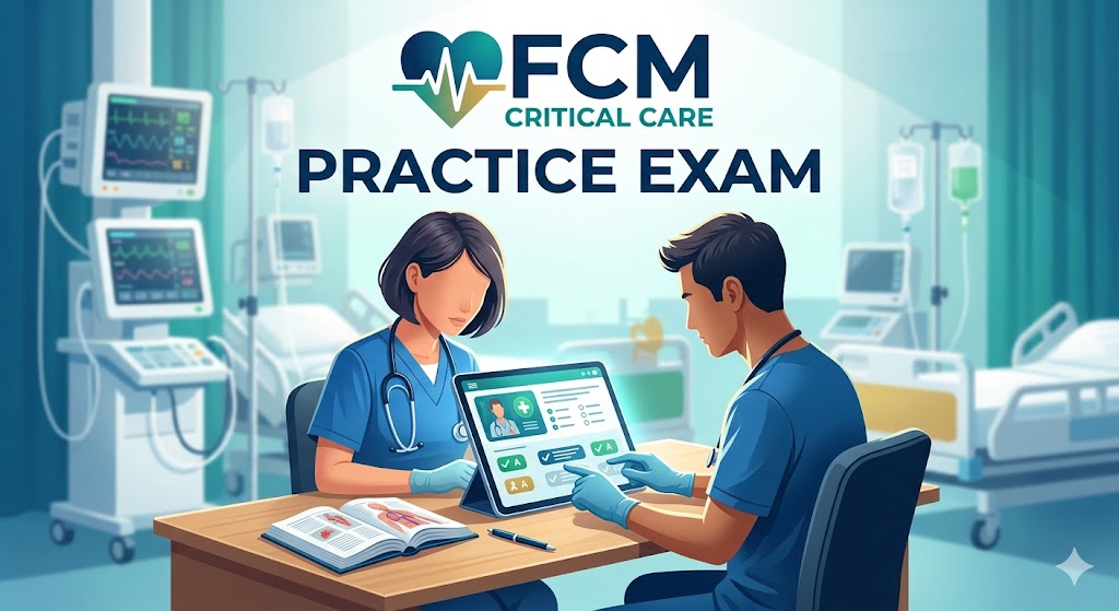 FCM Critical Care Practice Exam Banner