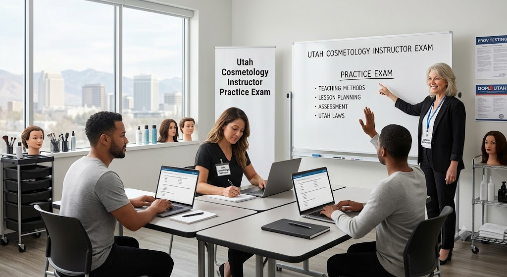 Utah Cosmetology Instructor Practice Exam Banner
