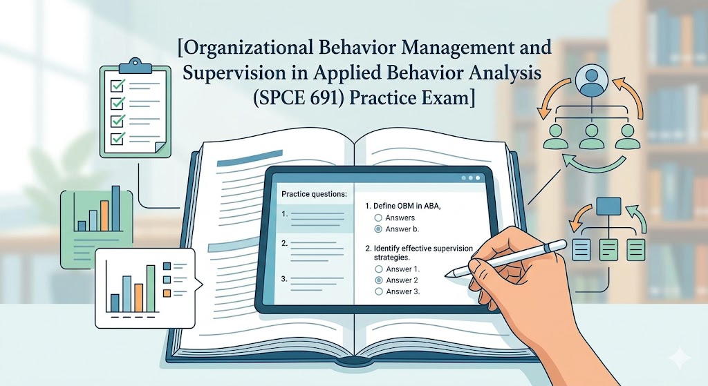 Organizational Behavior Management & Supervision in Applied Behavior Analysis (SPCE 691) Practice Exam Banner