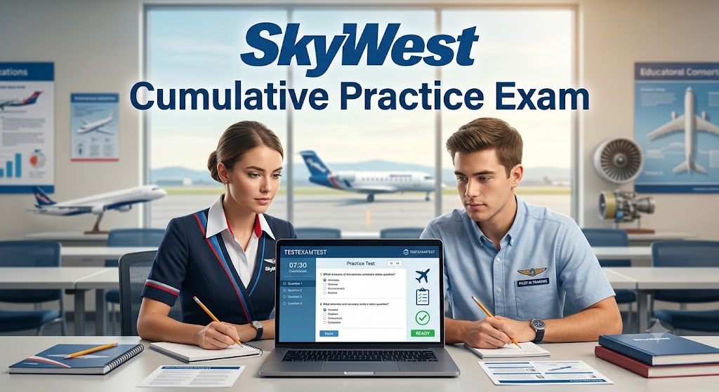 SkyWest First Day Practice Exam Banner