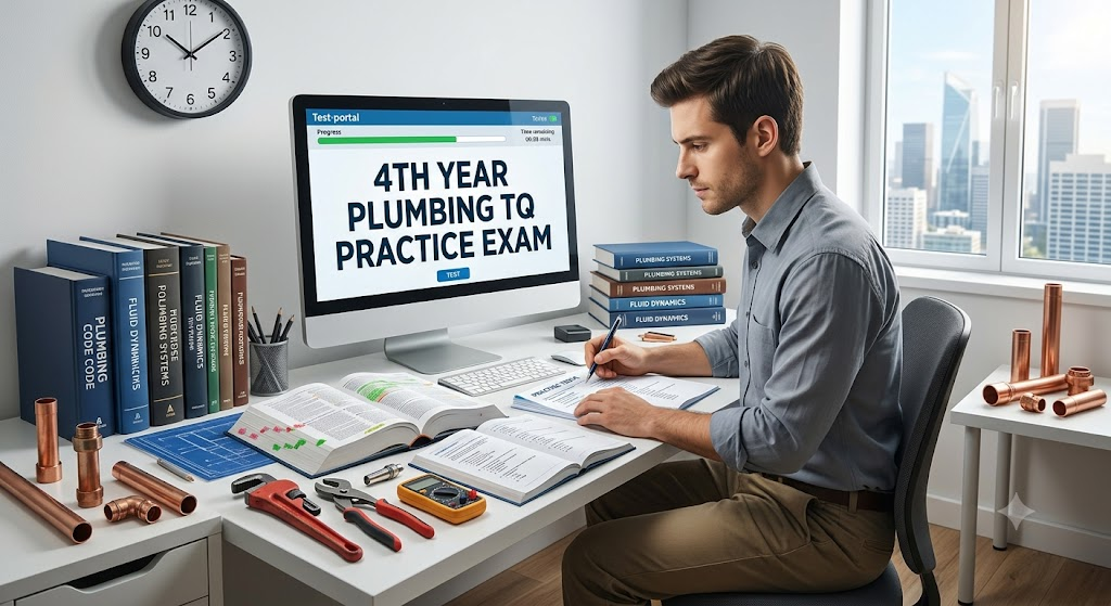 4th Year Plumbing TQ Practice Test Banner