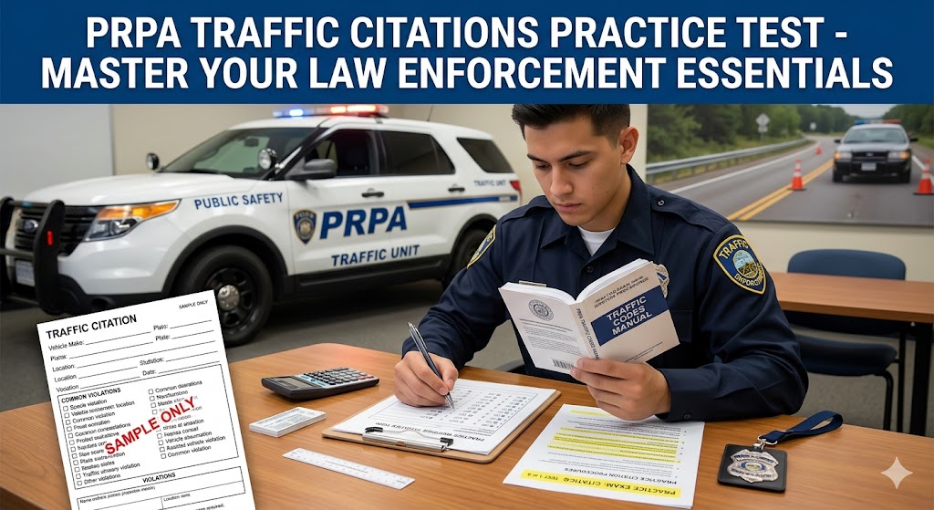 PRPA Traffic Citations Practice Test Banner