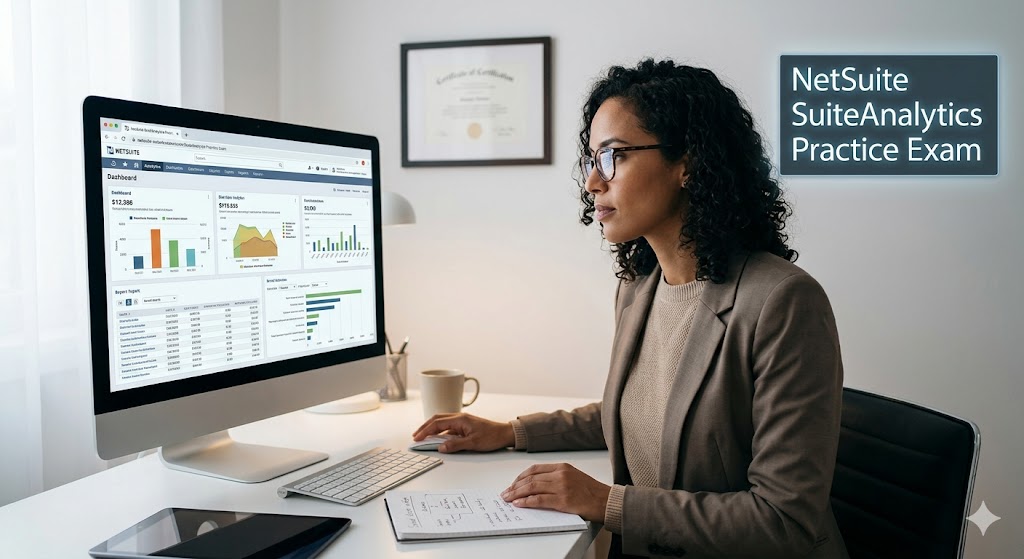 NetSuite SuiteAnalytics Practice Exam Banner