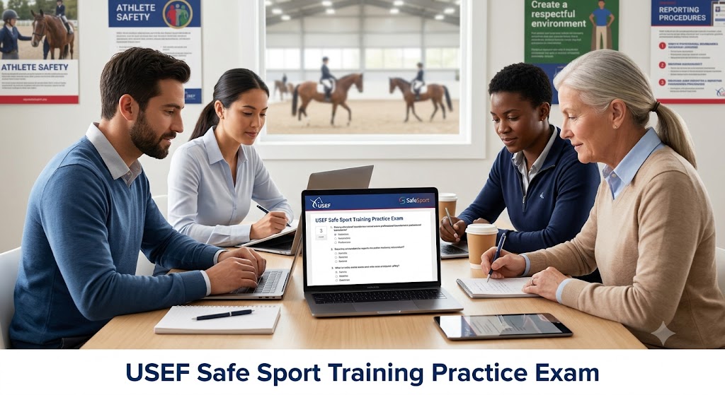 USEF Safe Sport Training Practice Test Banner