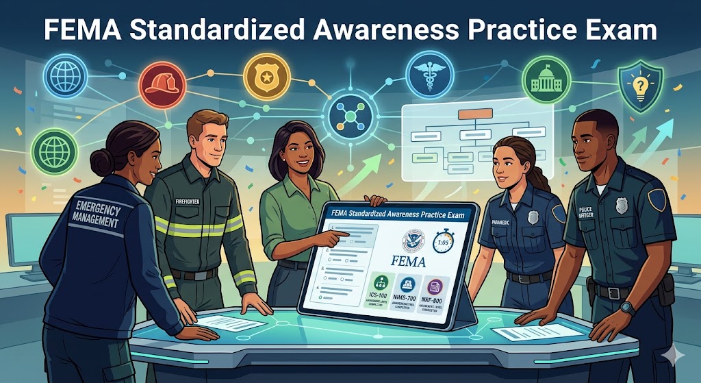 Federal Emergency Management Agency (FEMA) Standardized Awareness Practice Test Banner