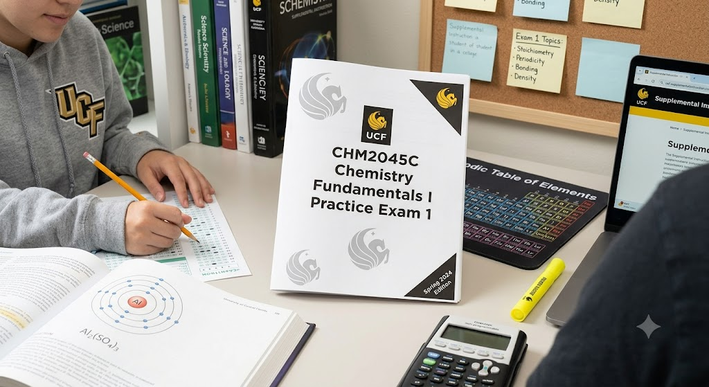 University of Central Florida (UCF) CHM2045C Chemistry Fundamentals I Practice Exam 1 Banner