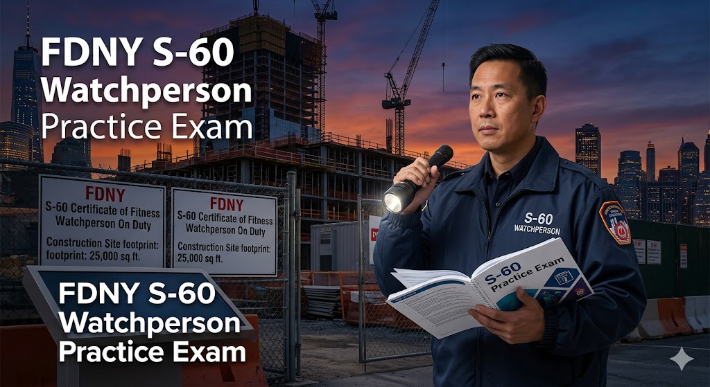 FDNY CoF Citywide Watchperson at Construction Sites (S-60) Practice Exam Banner