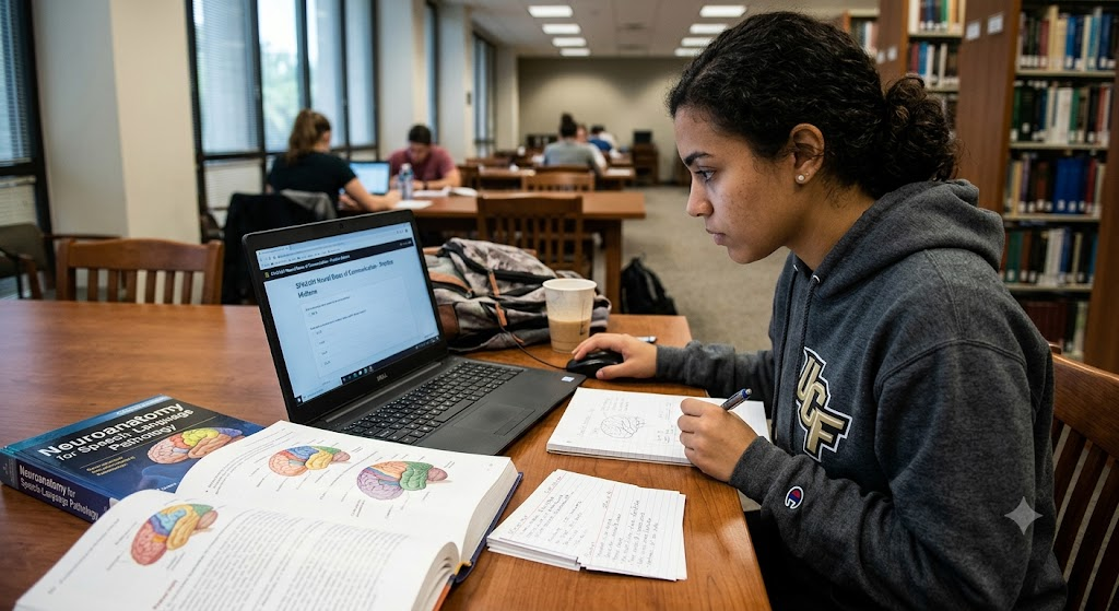 University of Central Florida (UCF) SPA3104 Neural Bases of Communication Midterm Practice Exam Banner