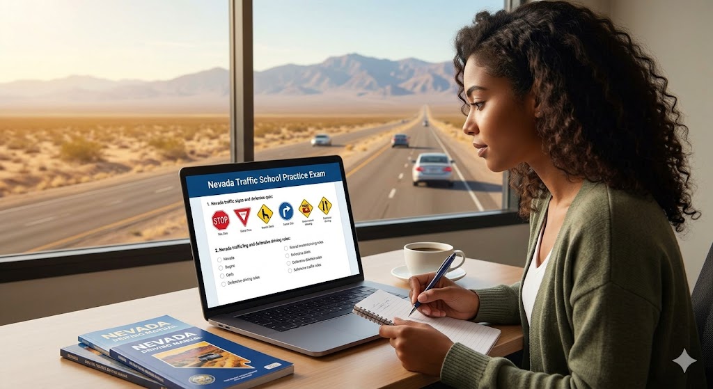 Nevada Traffic School Practice Exam Banner