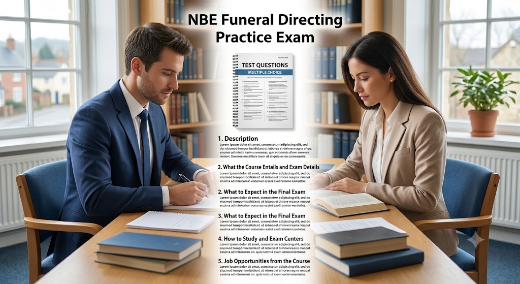 NBE Funeral Directing Practice Exam Banner