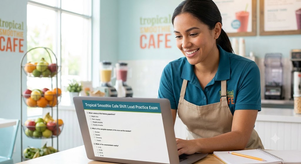Tropical Smoothie Cafe Shift Lead Practice Test Banner