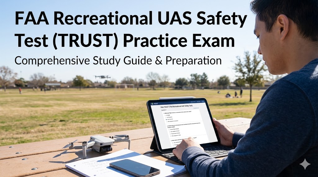 FAA The Recreational UAS Safety Test (TRUST) Practice Test Banner