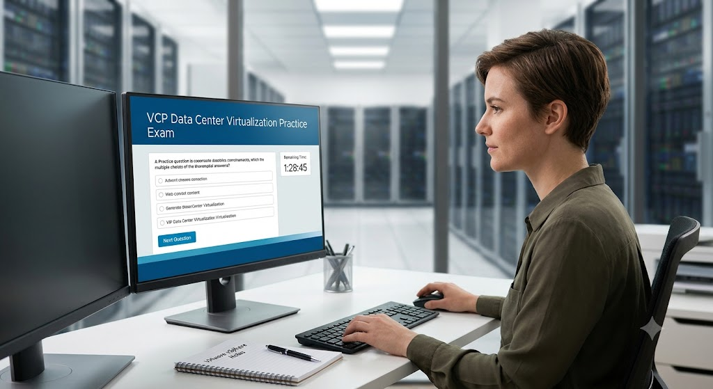 VMware Certified Professional - Data Center Virtualization (VCP-DCV) Practice Exam Banner