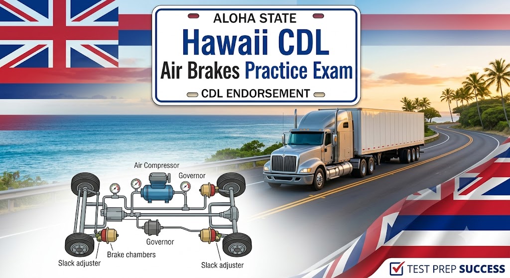Hawaii CDL Air Brakes Practice Test Banner