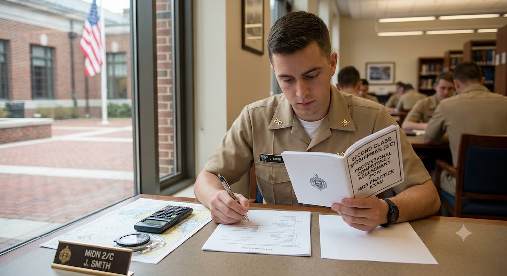 Second Class Midshipman (2/C) PCA Practice Exam Banner