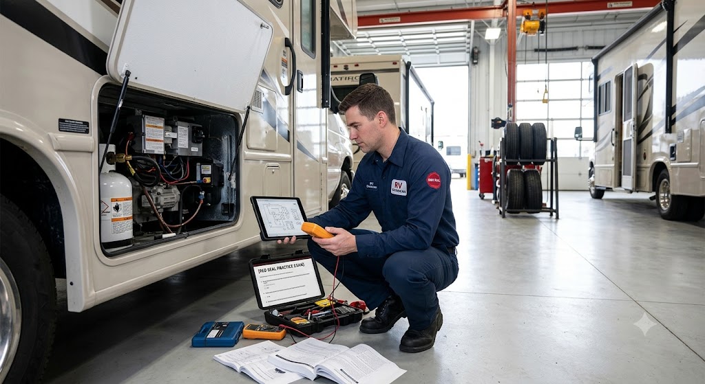 Red Seal Recreation Vehicle Service Technician Practice Exam Banner