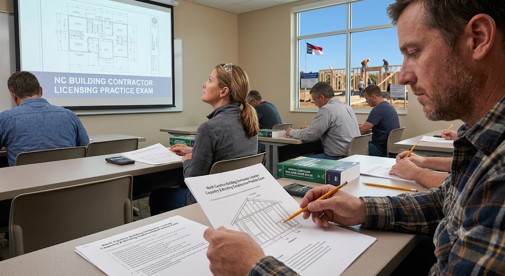NC Building Contractor Licensing Practice Exam Banner