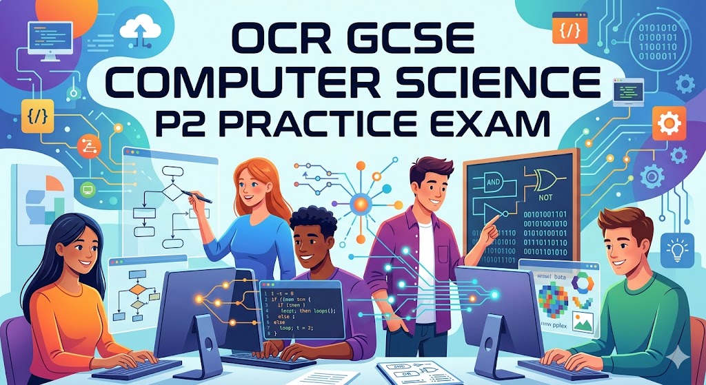 Oxford, Cambridge and RSA (OCR) GCSE Computer Science Paper 2 Practice Banner
