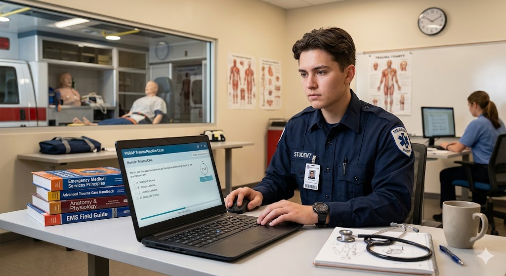 Field Internship Student Data Acquisition Project (FISDAP) Trauma Practice Exam Banner