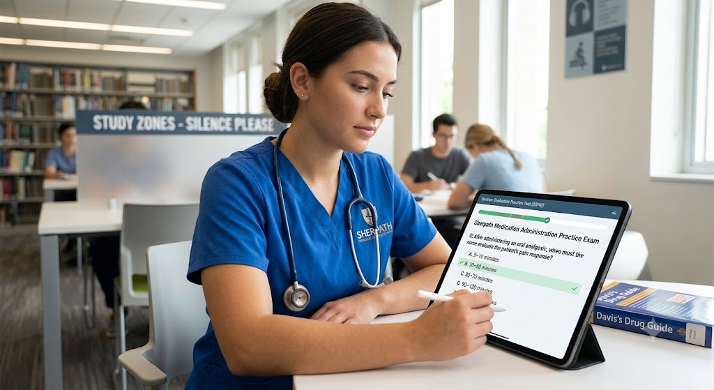 Sherpath Medication Admin Practice Exam Banner