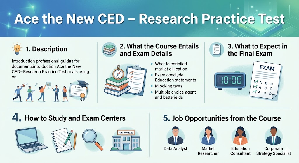 Ace the New CED – Research Practice Test Banner