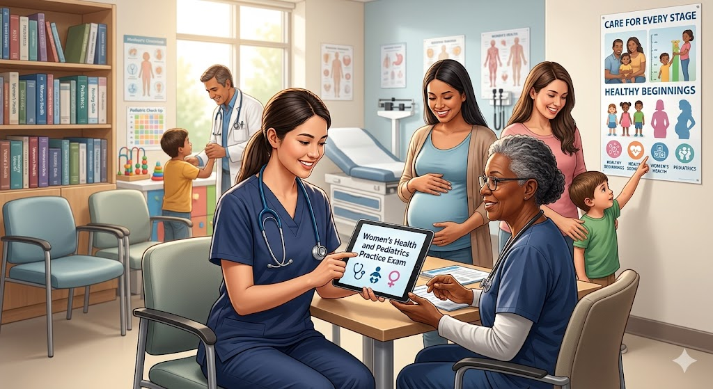 Women's Health and Pediatrics Practice Test Banner