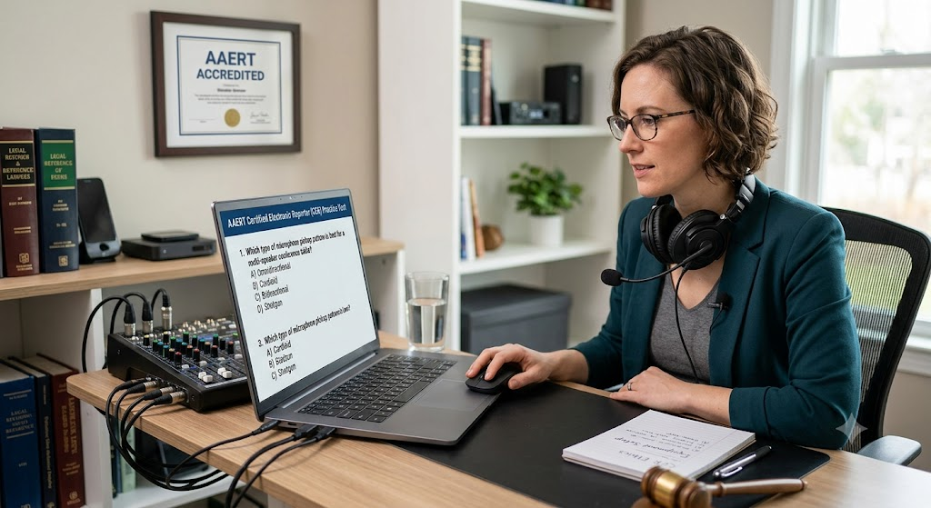AAERT Certified Electronic Reporter (CER) Practice Test. Banner