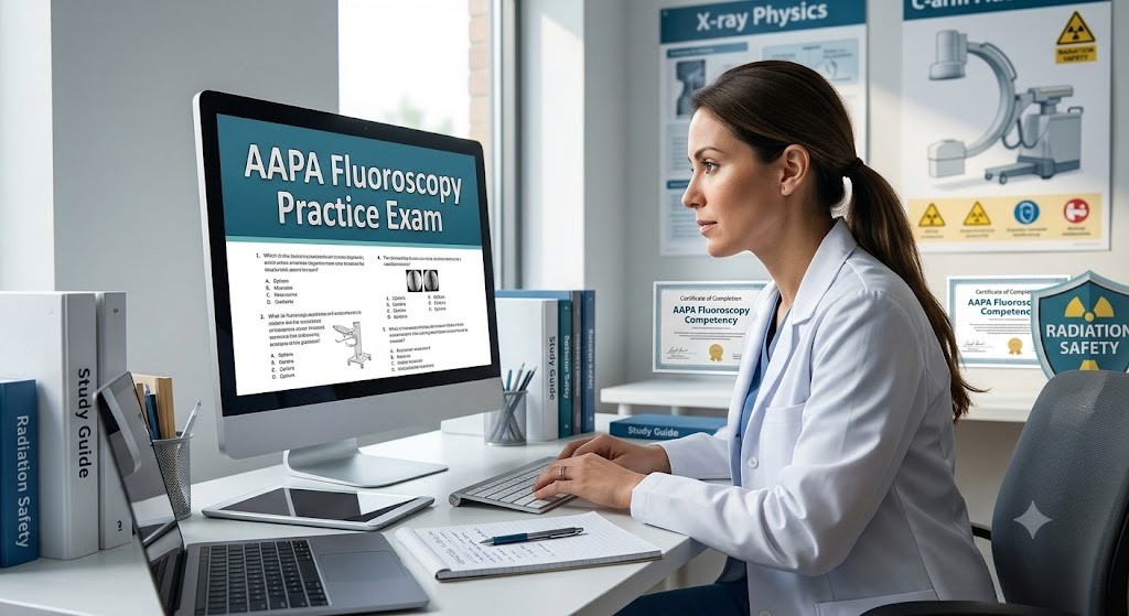 AAPA Fluoroscopy Practice Test Banner