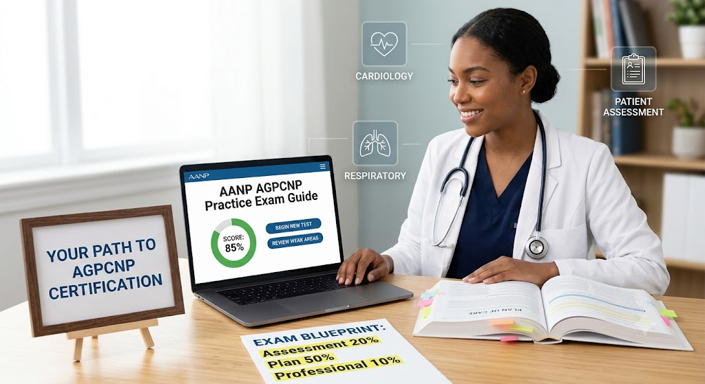 AANP Adult-Gerontology Primary Care Nurse Practitioners (AGPCNP) Practice Test Banner
