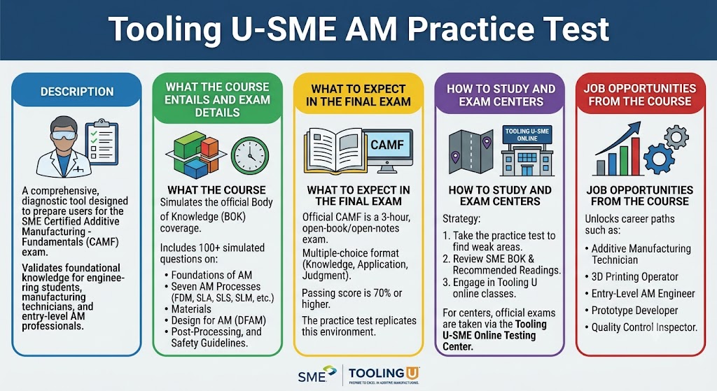 Tooling U‑SME Additive Manufacturing (AM) Practice Test Banner