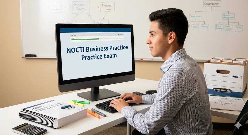 NOCTI Business Practice Practice Exam Banner
