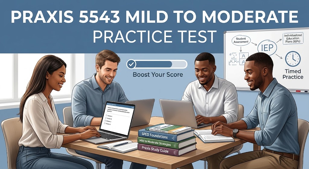 Praxis Special Education: Core Knowledge and Mild to Moderate Applications (5543) Practice Test Banner