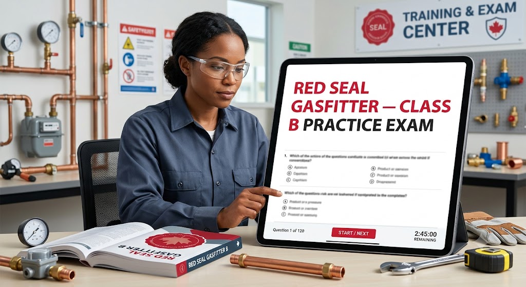 Red Seal Gasfitter — Class B Practice Exam Banner