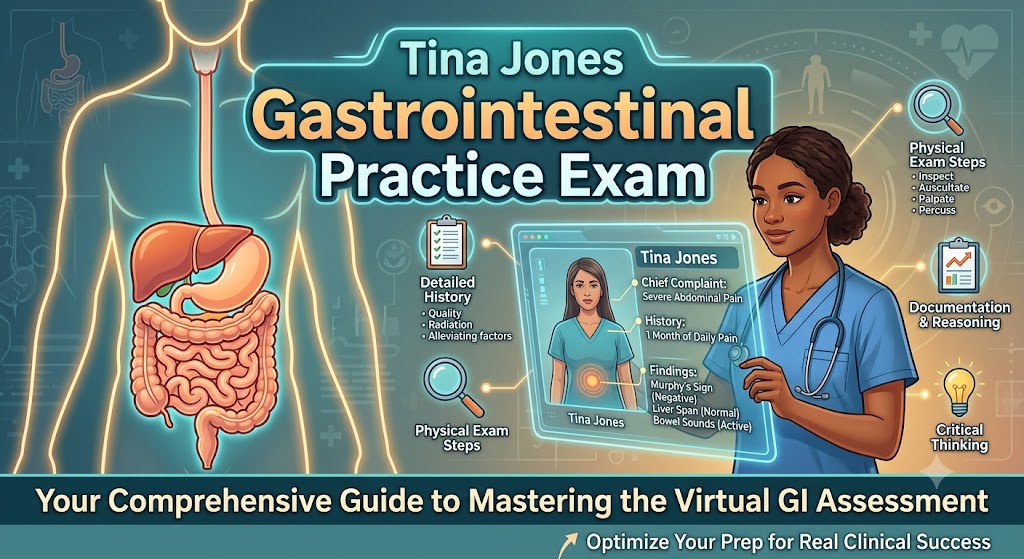 Tina Jones Gastrointestinal Practice Exam Banner